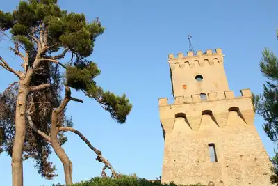 Maison de plage à Pineto, cataloguée avec la mer du drapeau bleu