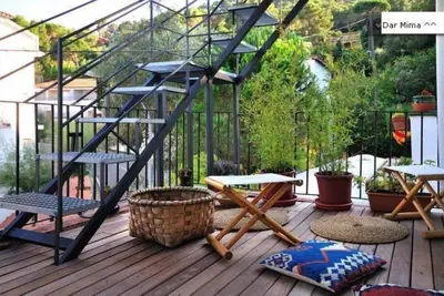 Image de Dar Mima ^^ endroit ensoleillé avec deux belles terrasses à 150m de la plage