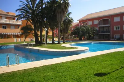 Image de Javea, Arenal Beach, 6 personnes, grande piscine, Wifi, climatisation, 5 minutes à pied de la plage