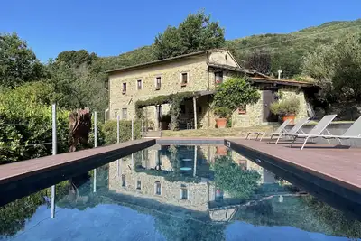 Image de Belle ferme toscane avec piscine et vue imprenable
