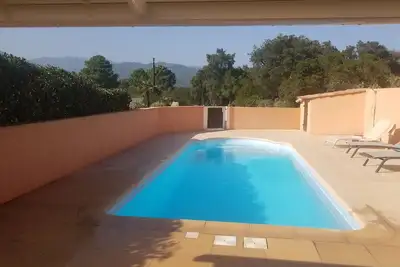 Image de ste Lucie de Porto Vecchio 900 M plage pinarello, piscine chauffée et tennis,
