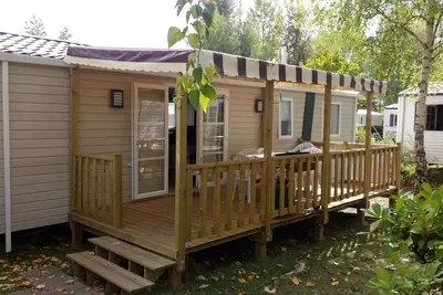 Image de Mobil-home avec Wifi 6/8 couchages Domaine 4* au cœur des Châteaux de la Loire
