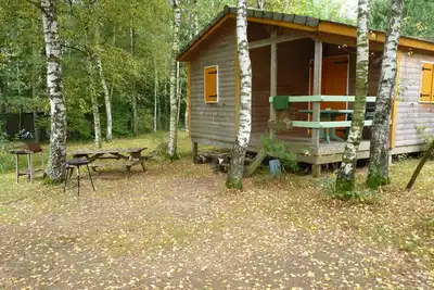 Image de Chalets en pleine nature avec étang de pêche