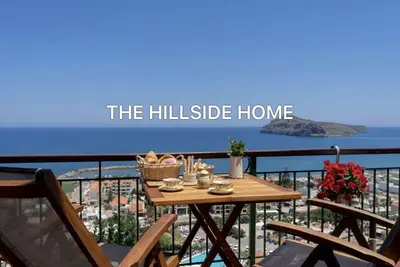 Maison de vacances à Platanias avec vue panoramique sur le golfe de La Canée!
