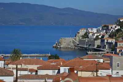 Image de Ville d'Hydra Vue panoramique sur la mer