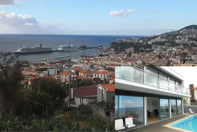 Image de Les meilleures vues de Funchal. Luxe villa de 3 chambres avec piscine chauffée. Proche centre ville.
