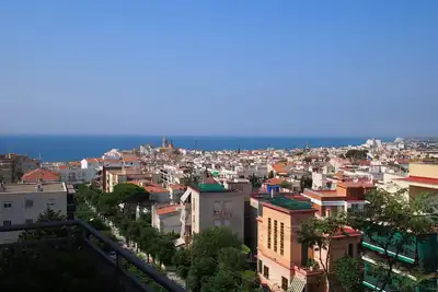 Image de Sitges : Terrasse avec vue magnifique et piscine