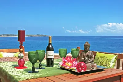 Image de vue sur mer, terrasse, près de plage, moderne, climatisation, wifi, accès facile