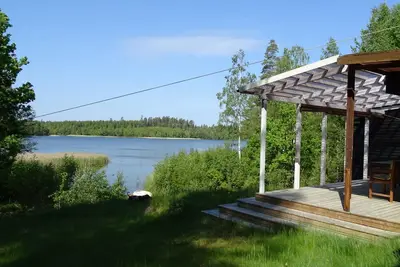 Image de Maison de vacances avec ponton privé sur la grande propriété du lac