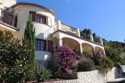Image de Villa individuelle Sienna avec vue sur la montagne et la mer, jardin, piscine privée + WiFi