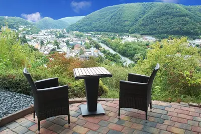 Image de 4 étoiles appartement de vacances pour 2 personnes avec une vue panoramique de Bad Ems