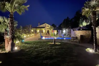 Fantastique villa/finca avec paysage de piscine, vue mer, palmeraie sur 5000 m2