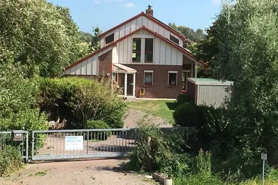 Image de Maison \"NordSeeStern\", individuelle, directement sur la digue de la mer du Nord avec cheminée