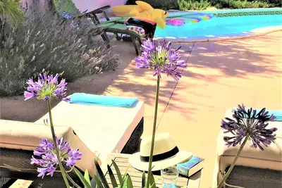 Image de Entre Étang et de la vigne. Mer, dunes plage, piste cyclable, piscine, air conditionné, Internet