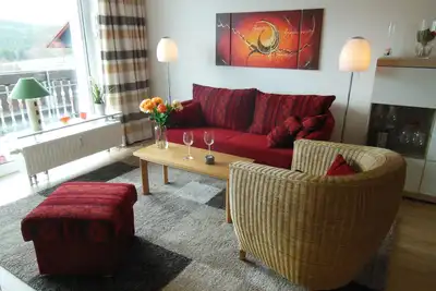 Image de Appartement confortable, vue sur la montagne, endroit calme à Hohegeiß, jusqu'à 4 personnes, WiFi inclus