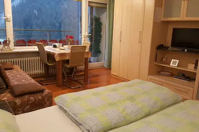 Image de Appartement avec balcon, piscine, sauna, vue sur la montagne, Bergb. incl. Aparthotel / Mittelberg
