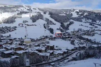 Image de Top emplacement - à côté des remontées mécaniques et des pistes, centre, Saalbach. panorama @ yahoo. de