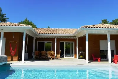 Image de Villa bois avec piscine, Cap Ferret, 8 personnes