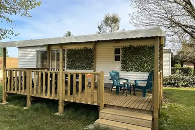 Image de Mobil-home Roller, 30 M2, 2 chambres, 2/5 pers, Tv, terrasse couverte 18m2 5 personnes