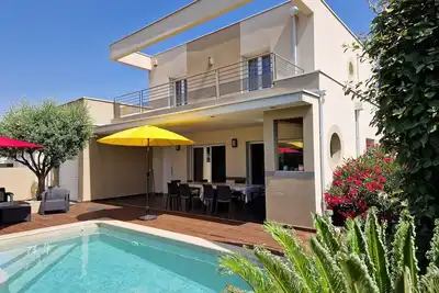 Image de Piscine chauffée, spa int, 5chambres, près du Cap d'Agde, Méditerranée
