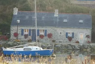 Image de Maison de pêcheur, bras de mer, proche Pontrieux, la roche jagu
