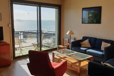 Image de Bel appartement vue mer Concarneau - Wi fi, balcon, parking privé