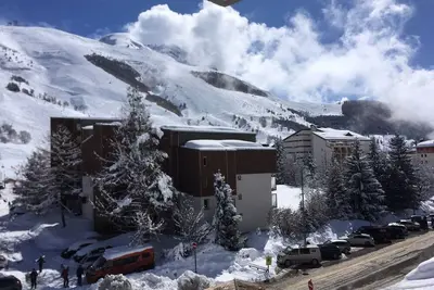 Studio cabine au centre station des 2 alpes
