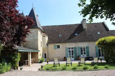Image de Beau manoir de caractère, 5 chambres, 10/12 pers, grand jardin. Soyez chez vous!