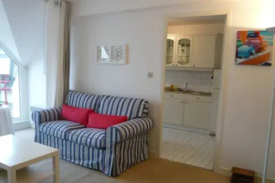 Image de T2 à 20m de la plage, clair, calme et confortable+ Garage+wifi /Label 3***clés