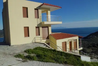 Image de Loue appartement A Ouest Grèce Halkidiki Pyrgadikia vue exceptionnelle sur mer