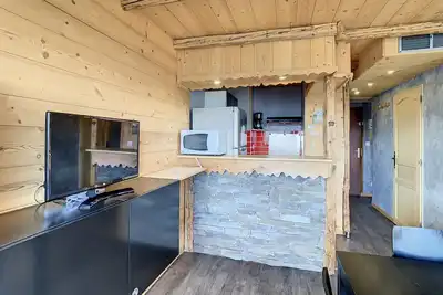 Image de Appartement rénové 4 pers, montagne, accès skis aux pieds