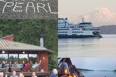 Image de Pearl's Beach House - Point White / Lynwood, front de mer sans banque, Mt. Rainier View
