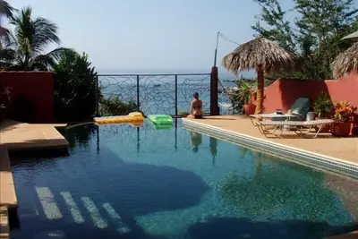 Casa De Tortugas Chacala Beachfront Home avec une vue imprenable