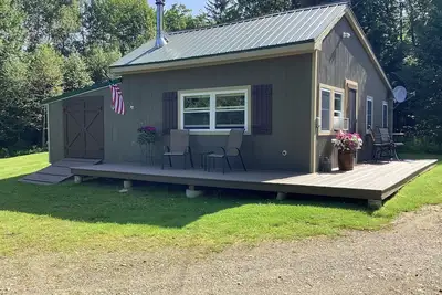 Image de The Cabin, région du lac Umbagog à la frontière Maine / Nh