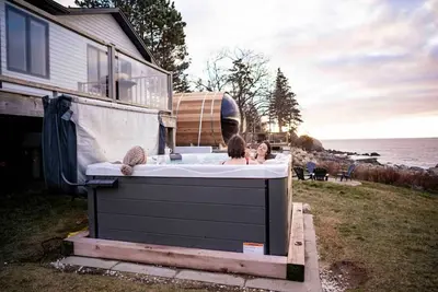 Image de Chalet confortable en bord de mer à la plage