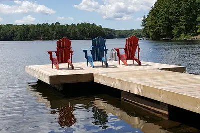 Image de Cottage familial Muskoka sur le lac Crystal Clear High