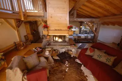 Image de La Rosière. Tarentaise. Savoie. Grand chalet 20 pers. Plein sud. Sauna. Parking