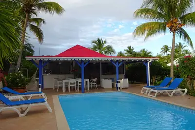 Image de Villa Créole calme avec piscine privative 8 x4, jardin tropical sans vis à vis