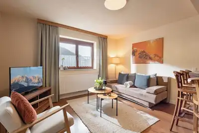 Eiberg appartement à Söll, 2 chambres doubles, (4 à 6 personnes). 2 salles de bain