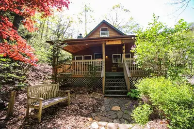 Image de Roe Ring! Cabine w / HotTub, WiFi, près de Boone sur stock ruisseau de truite