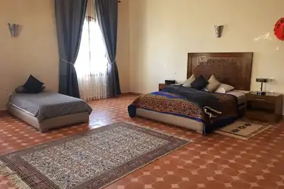 Image de Suite triple Chefchaouen avec salle d'eau privative vue jardin