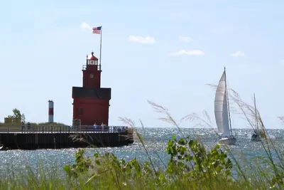 Image de Hors Saison; 3 ni à 3 mois ~ ~ Belle plage du lac Michigan ~ Chiens bienvenus