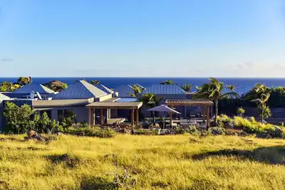 Image de île de vacances villa de vacances des Caraïbes, st. bts, st. barths, piscine, vue, air conditionné, plage cul de sac, w
