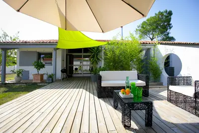 Image de Villa Land-Zee, à 10mn de Royan, 10 personnes, 4 chambres, grand jardin, terrasse