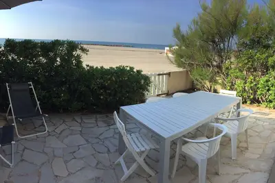 Image de Carnon Villa superb 1st line, on the beach, free parking in the courtyard