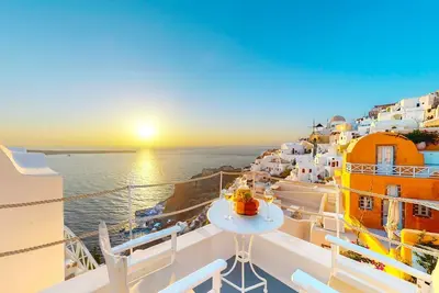Image de SantorinParadise: villa Helios, vue imprenable sur le coucher du soleil, vacances de rêve parfaites!