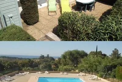 Image de Coquet mas provençal (classé 1 étoile) avec vue sur mer