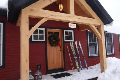 Image de Luxueuse ferme du Vermont dans une ferme en activité