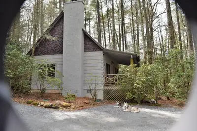 Image de Retiré-Log caissiers-Pet-ville cabine dans bienvenus