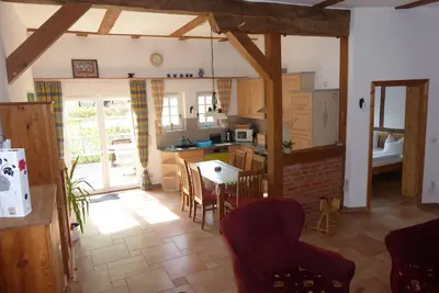 Image de emplacement idyllique, plage 7 km, 85 m², 3 chambres, jusqu'à 6 personnes, près de Karls Erlebnishof!